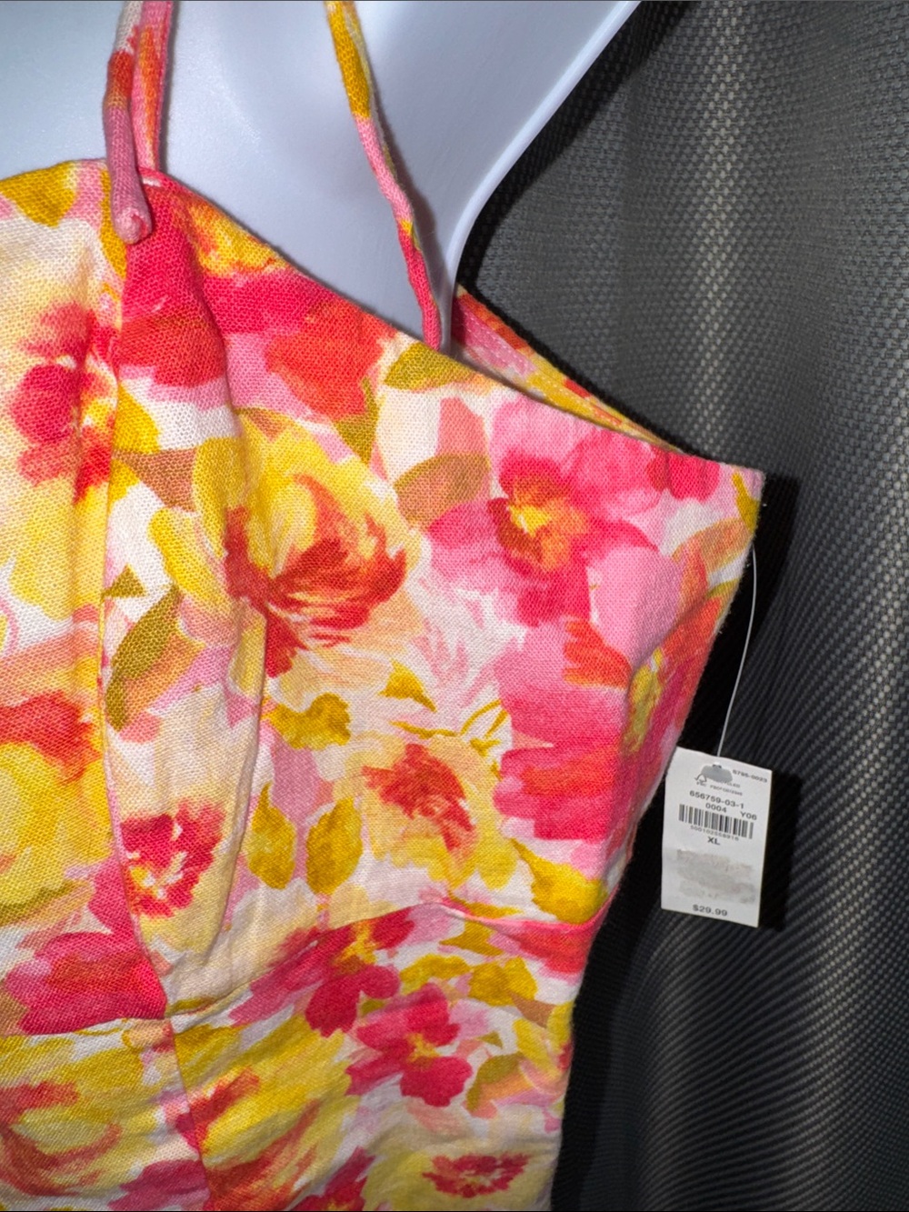 Old Navy- NWT Floral Tie Strap Cami Top – Size XL - Picture 7 of 12